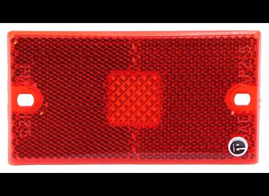 RECTANGLE RED REPLACEMENT LENS FOR M125R LIGHT, 2.67" MOUNTING CENTER