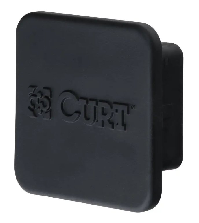 CURT 2-1/2" BLACK RUBBER HITCH TUBE COVER, 2-1/2" X 2-1/2" - RETAIL PACKAGED