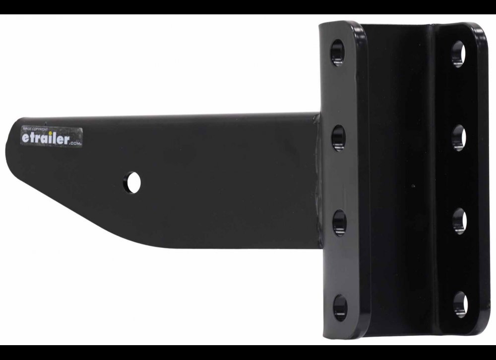 A-FRAME BOLT ON ADJUSTABLE TRAILER COUPLER, C-CHANNEL, 4 HOLE, SILVER, VERTICAL C CHANNEL - 11K CAP