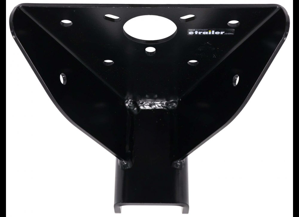 A-FRAME BOLT ON ADJUSTABLE TRAILER COUPLER, C-CHANNEL, 4 HOLE, SILVER, VERTICAL C CHANNEL - 11K CAP