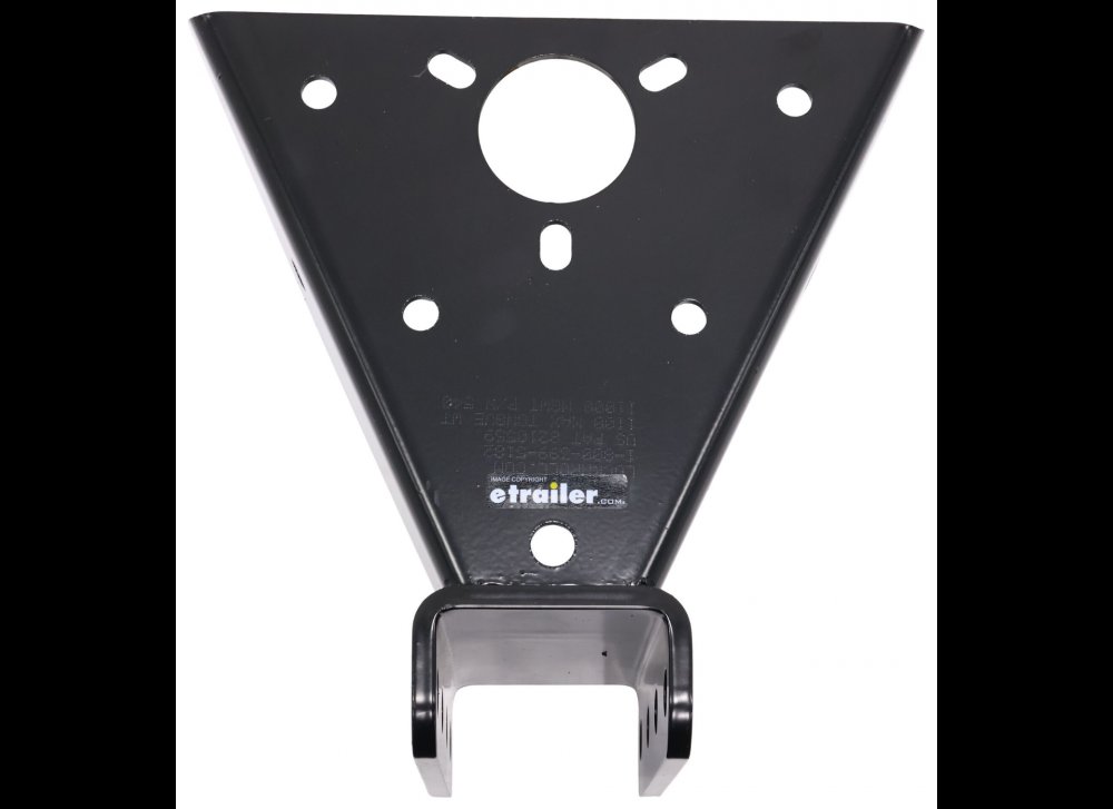 Adjustable C Channel Bracket & 3 Inch Lunette Ring - Heavy Duty Trailer Coupler