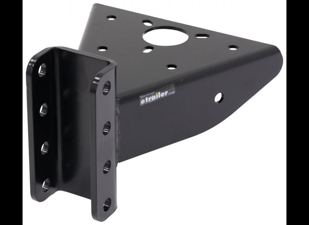 A-FRAME BOLT ON ADJUSTABLE TRAILER COUPLER, C-CHANNEL, 4 HOLE, SILVER, VERTICAL C CHANNEL - 11K CAP