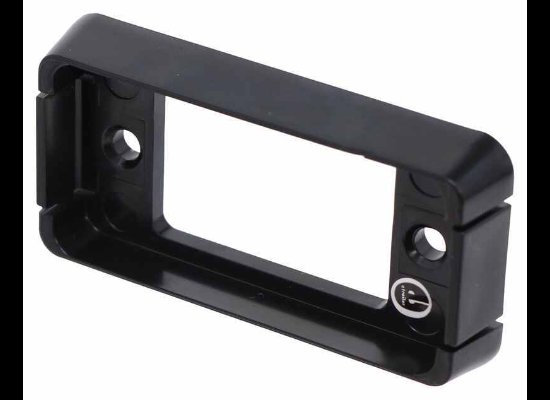 MOUNTING BRACKET FOR 2-1/2" TRAILER LIGHTS, BLACK, OPEN BACK, SURFACE MOUNT, WITH GASKET
