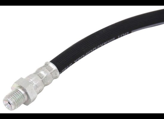 HYDRAULIC BRAKE LINE / RUBBER FLEX HOSE 11/32" ID X 3/8" OD , 3/8"-24 M/F FITTING, 20-1/2" LONG