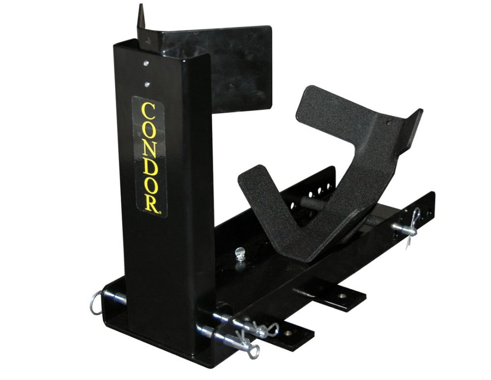 CONDOR TRAILER ONLY MOTORCYCLE CHOCK KIT, MOTORCYCLE WHEEL CHOCK MOUNT KIT