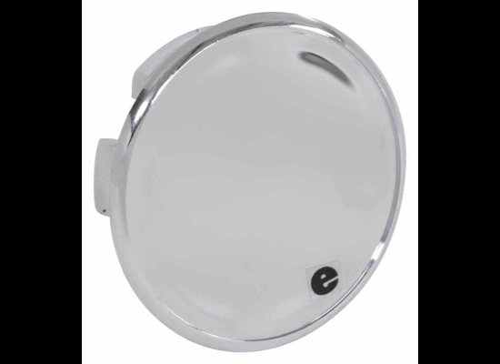 LIONSHEAD TRAILER WHEEL CENTER CAP WITH SNAP IN PLUG - 3.19" PILOT - STAINLESS STEEL