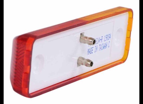 LED TRAILER FENDER LIGHT - 2 DIODES, AMBER AND RED LENS, CLEARANCE / MARKER 3-7/8" X 1-1/4"