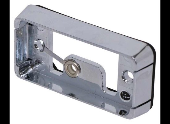 MOUNTING BRACKET FOR 2-1/2" TRAILER LIGHTS, CHROME, SELF GROUNDING, SURFACE MOUNT, WITH GASKET