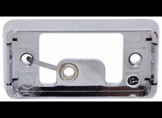 MOUNTING BRACKET FOR 2-1/2" TRAILER LIGHTS, CHROME, SELF GROUNDING, SURFACE MOUNT, WITH GASKET