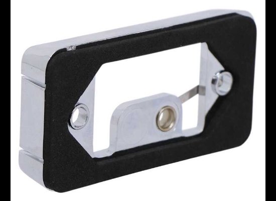 MOUNTING BRACKET FOR 2-1/2" TRAILER LIGHTS, CHROME, SELF GROUNDING, SURFACE MOUNT, WITH GASKET