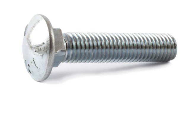3/8-16 X 1-3/4" CARRIAGE BOLT, ZINC