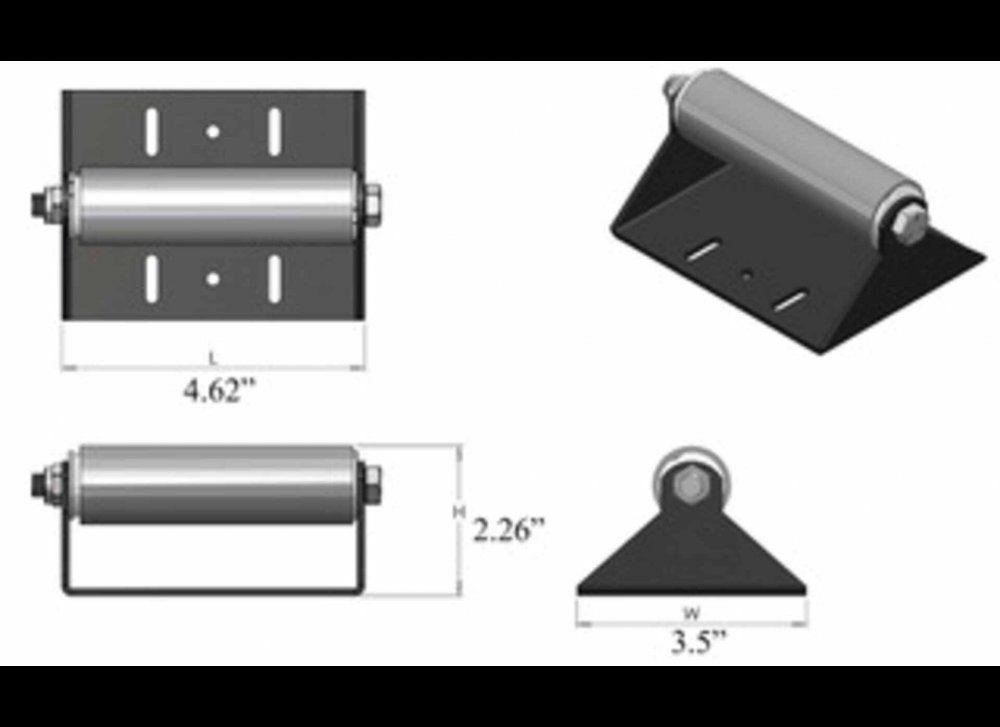 GLOBAL LINK REPLACEMENT ROLLER FOR RV SLIDE OUT - SURFACE MOUNT