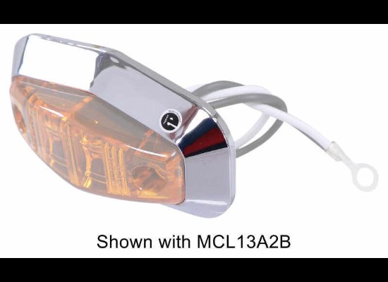 POLISHED CHROME RING BEZEL MOUNT FOR OPTRONICS MCL13 SERIES LED LIGHTS 3-1/4" x 1-13/16"
