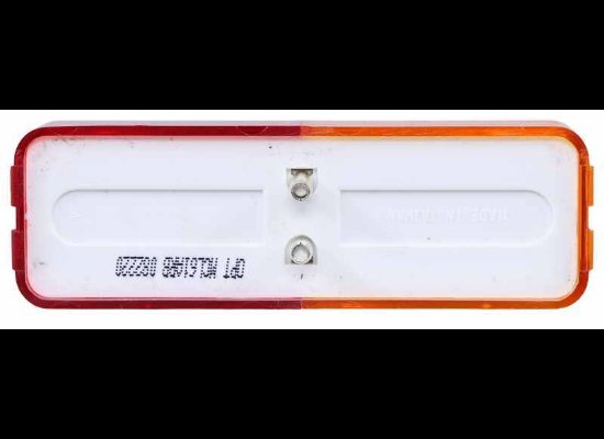 LED TRAILER FENDER LIGHT - 2 DIODES, AMBER AND RED LENS, CLEARANCE / MARKER 4" X 1"