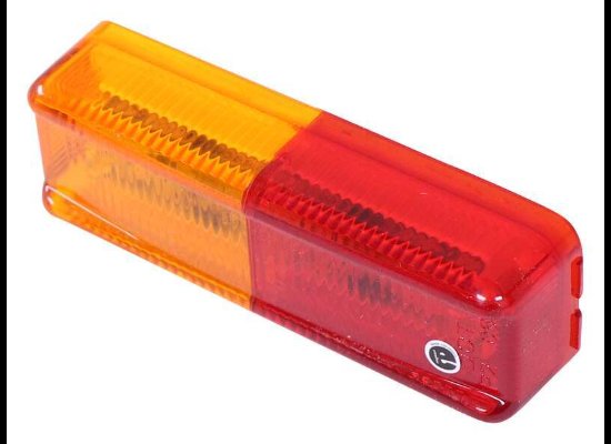 LED TRAILER FENDER LIGHT - 2 DIODES, AMBER AND RED LENS, CLEARANCE / MARKER 4" X 1"
