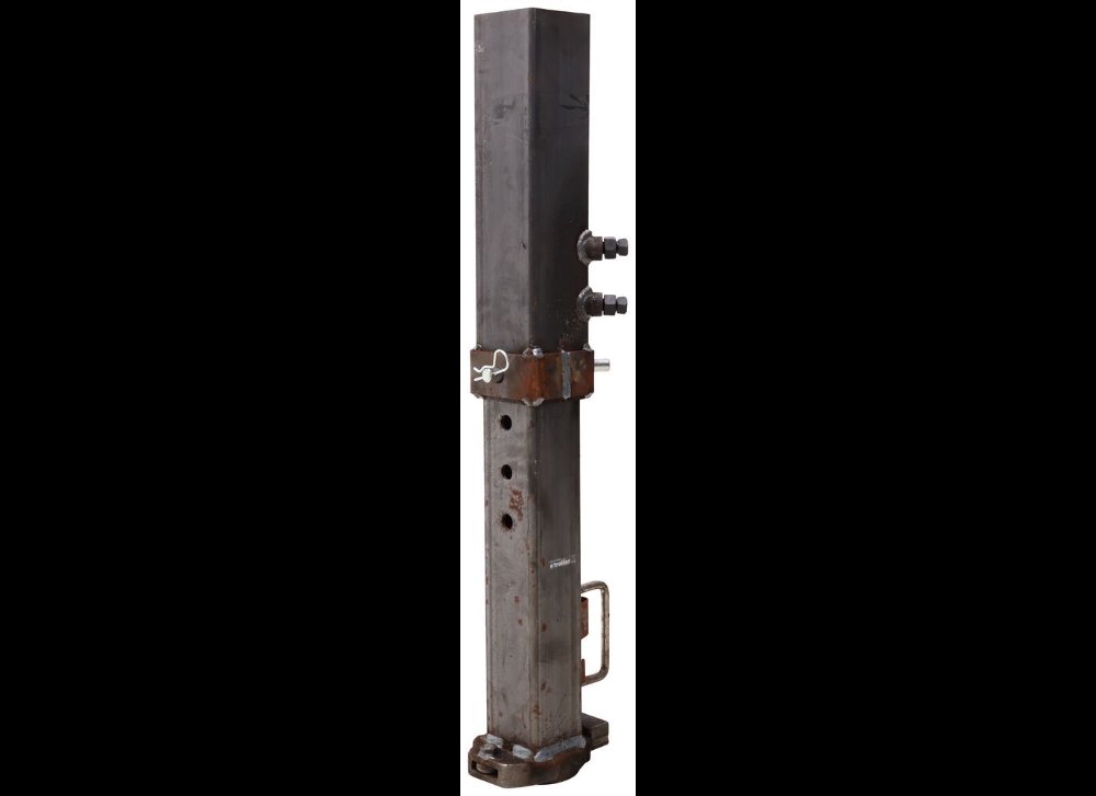 RAM GOOSENECK SQUARE COUPLER W/ LOAD BEARING PIN, 8" ADJUSTMENT, 2-5/16" BALL, 25K CAPACITY