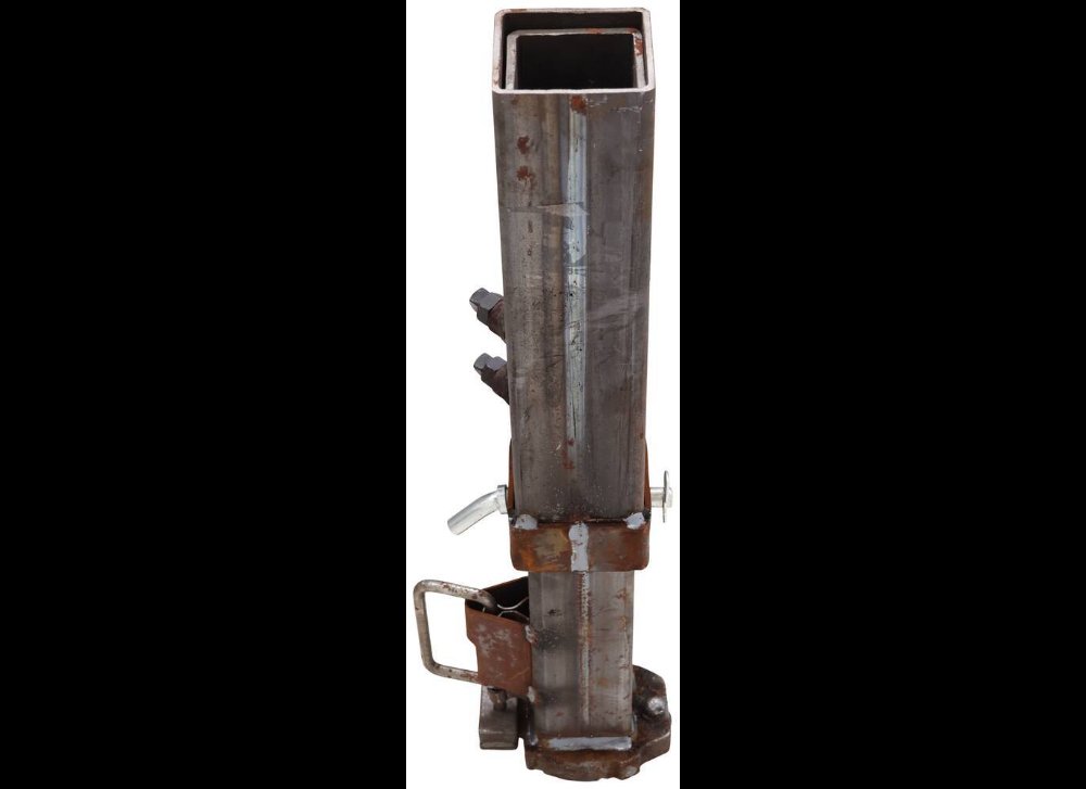 RAM GOOSENECK SQUARE COUPLER W/ LOAD BEARING PIN, 8" ADJUSTMENT, 2-5/16" BALL, 25K CAPACITY