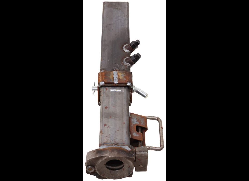 RAM GOOSENECK SQUARE COUPLER W/ LOAD BEARING PIN, 8" ADJUSTMENT, 2-5/16" BALL, 25K CAPACITY