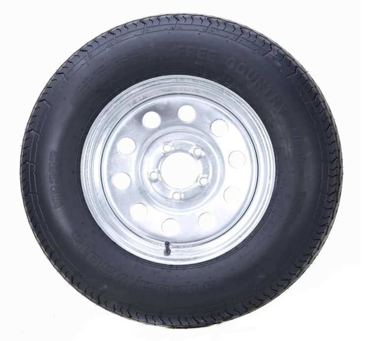 205/75R15 SPARE TIRE - GALVANIZED MOD 5X4.5, 5 ON 4.5, LRD - GRANDFORCE