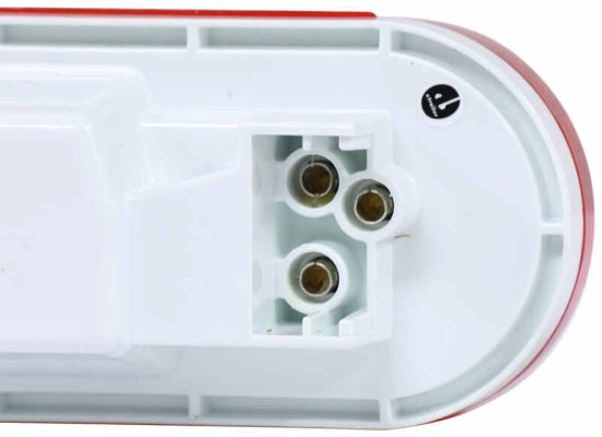 OPTRONICS TRAILER TAIL LIGHT - STOP, TURN, TAIL, SUBMERSABLE, RED LENS, OVAL