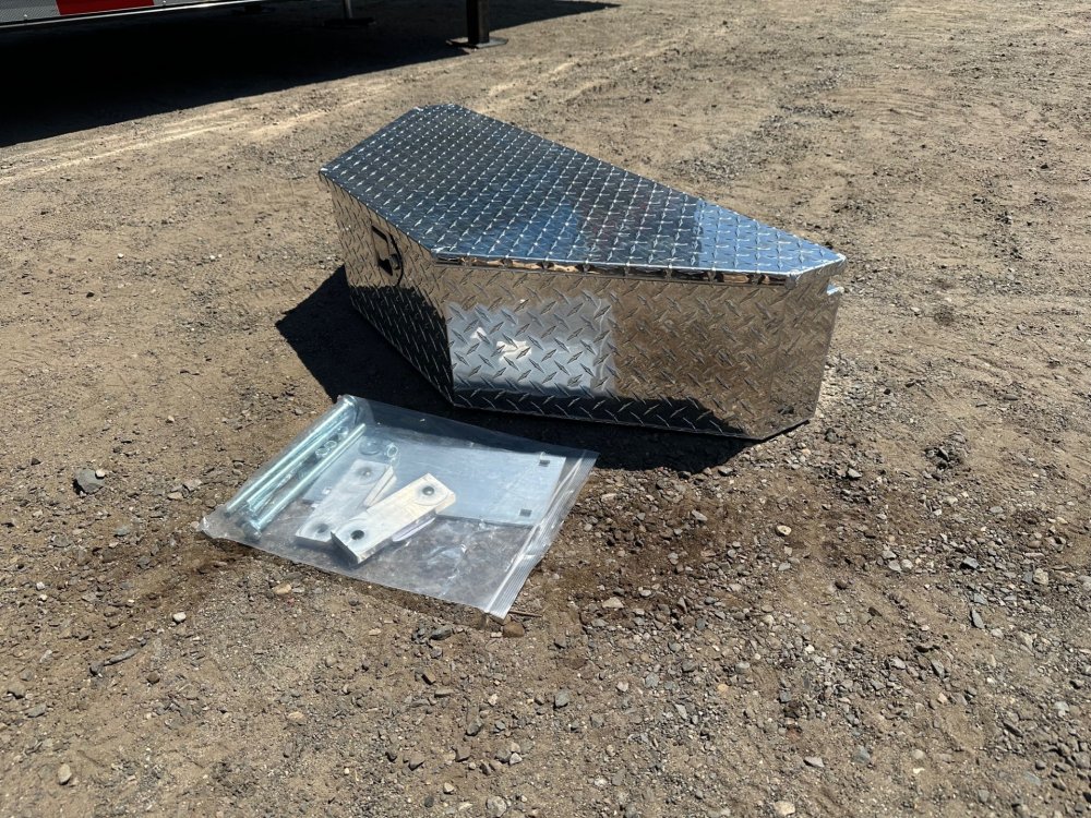 ALUMA ALUMINUM STORAGE BOX, TOOL BOX, 45 DEGREE, FOR 82 TILT OR 78 SERIES