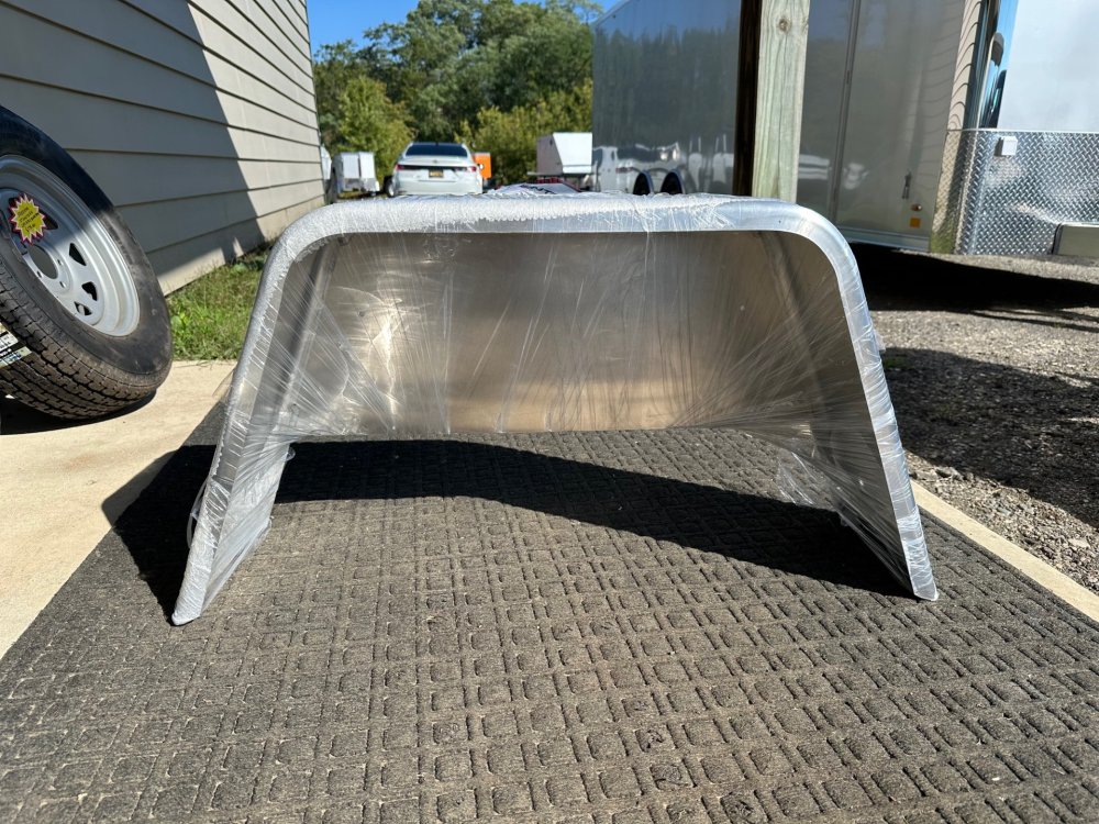 SURE-TRAC ALUMINUM 10"X18.25"X36" SINGLE AXLE FENDER SMOOTH, WITH BACKER