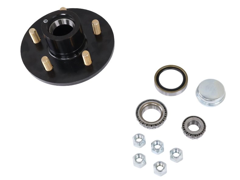 IDLER HUB ASSEMBLY - 5 ON 4.5 5X4.5, FOR 2.5K AXLES, 1/2" STUDS