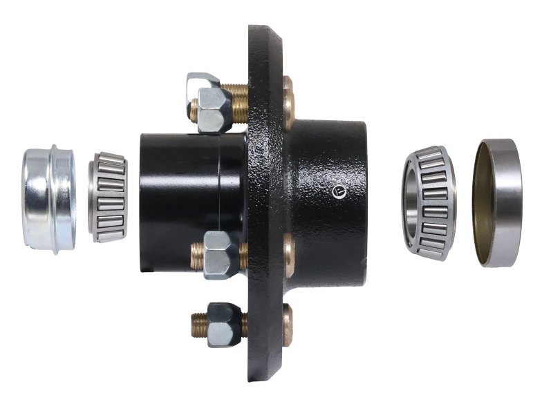 IDLER HUB ASSEMBLY - 5 ON 4.5 5X4.5, FOR 2.5K AXLES, 1/2" STUDS