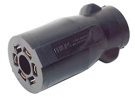 PHILLIPS 6-WAY ROUND TO 6-WAY ADAPTER, 7 TO 6, WIRING ADAPTER