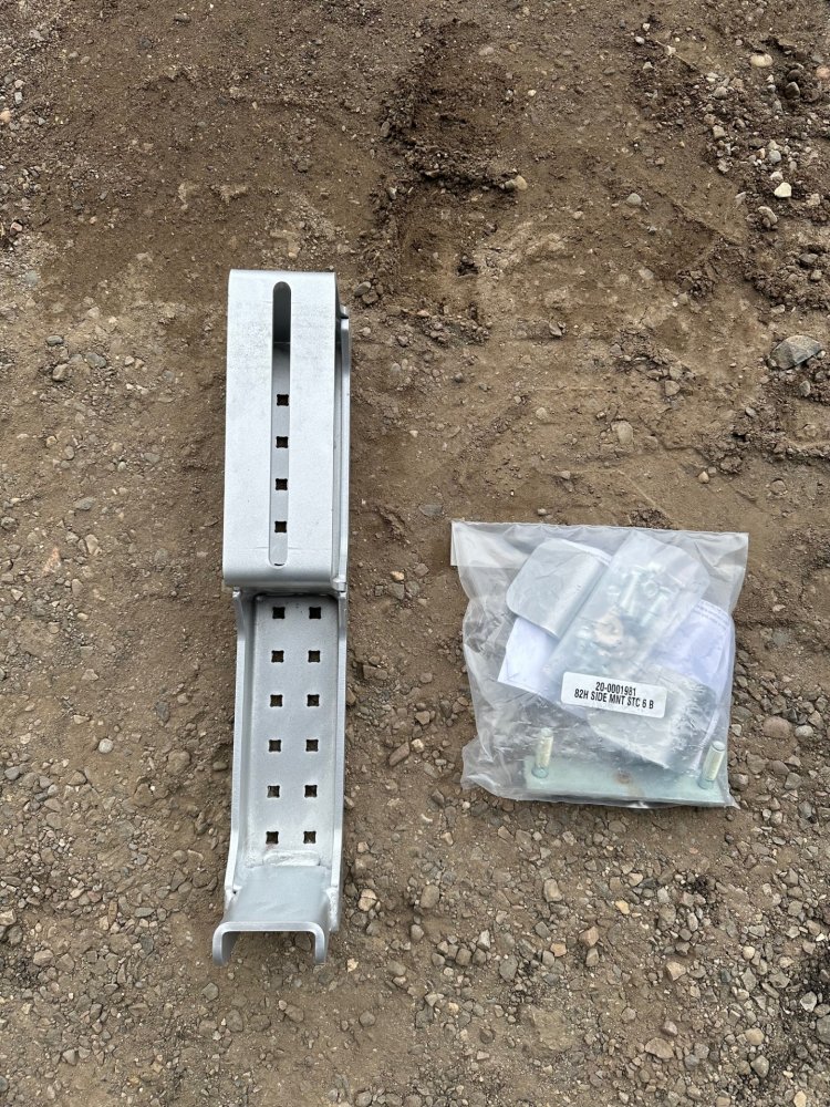 82 SERIES SPARE TIRE MOUNT - SIDE MOUNT, 6 BOLT STEEL