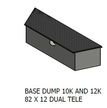 SURE-TRAC HYDRAULIC TOOL BOX ASSEMBLY, NON CHARGER MODEL - MOUNTS ON TONGUE, FOR DUMP TRAILER