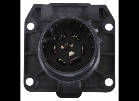 POLLAK REPLACEMENT 7-POLE, 7-WAY RV TRAILER CONNECTOR SOCKET - VEHICLE END