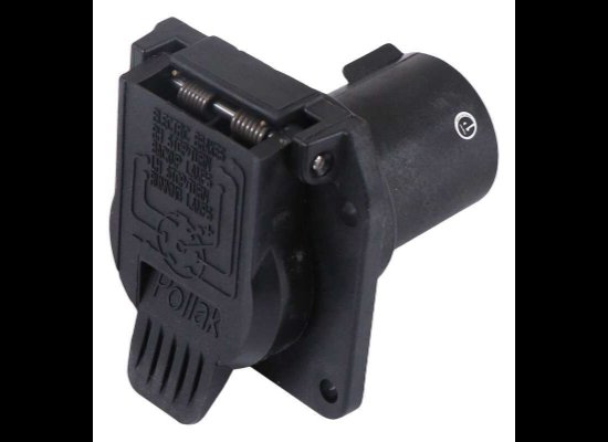 POLLAK REPLACEMENT 7-POLE, 7-WAY RV TRAILER CONNECTOR SOCKET - VEHICLE END
