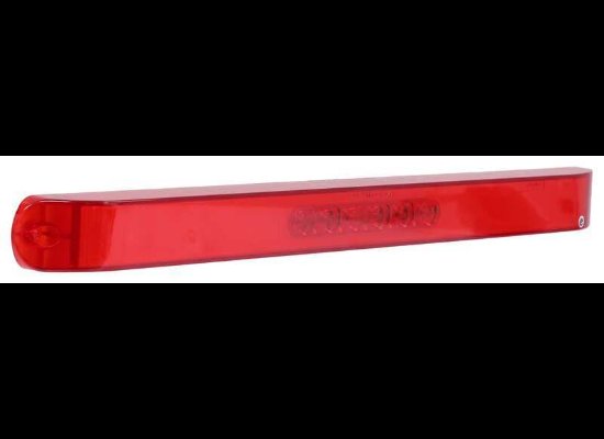 GLOLIGHT THINLINE LED TRAILER TAIL LIGHT STT, 28 DIODE - RED LENS 17"X1-3/8"X1"
