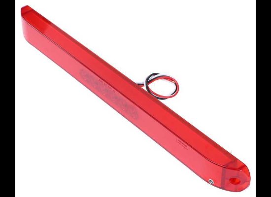 GLOLIGHT THINLINE LED TRAILER TAIL LIGHT STT, 28 DIODE - RED LENS 17"X1-3/8"X1"