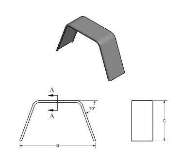 JEEP STYLE ALUMINUM SINGLE AXLE FENDER, SMOOTH - 9"X36"X19"