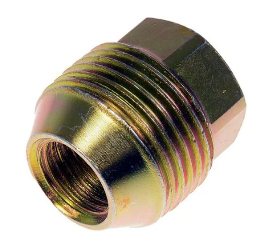 9/16-18 LUG NUT, BULGE ACORN, CONICAL SEAT 60*, DUAL THREAD 7/8" HEX, 1-1/8" TALL