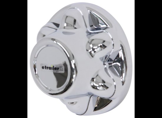 HUB COVER FOR TRAILER WHEELS ABS PLASTIC CHROME 6X5.5 6 ON 5-1/2 , 6 LUG
