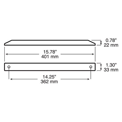 PETERSON LED TRAILER LIGHT STOP, TURN, TAIL, STT, 8 DIODE 15.78"X1.3"