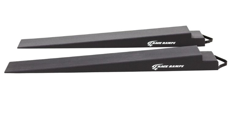 RACE RAMP - 5" H TRAILER RAMP, 4.3 DEGREE APPROACH ANGLE, NOTCH RAMP, 67"x14"x5"-2"