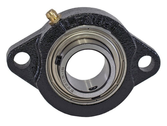 TARP BEARING, SELF ALIGNING, FLANGED 1", PILLOW BLOCK, FOR TARP KITS, DUMP TRAILER, BLACK
