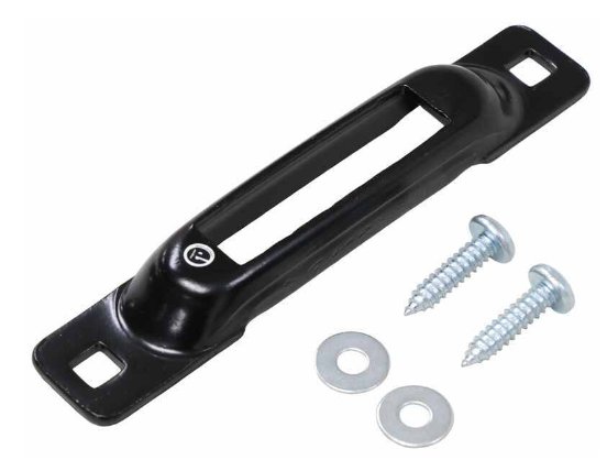ETRAILER E-TRACK TIE DOWN ANCHOR, SQUARE MOUNTING HOLE, BOLT ON, 1,000lbs BLACK