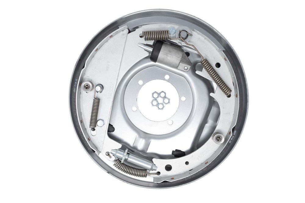 HYDRAULIC BRAKE ASSEMBLY, 5.2K - 7K CAPACITY PER PAIR, 12" X 2" LH, 5 BOLT, DACROMET - RETAIL BOXED