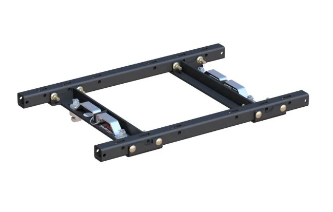 CURT PUCK SYSTEM 5TH WHEEL ADAPTER WITH RAILS, FOR SELECT CHEVY, FORD, GMC - 25K