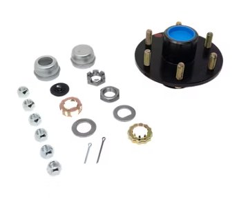 TPP IDLER HUB ASSEMBLY - 6 ON 5.5, 6X5.5, FOR 3.5K AXLES, #84 SPINDLE, 1/2" STUDS