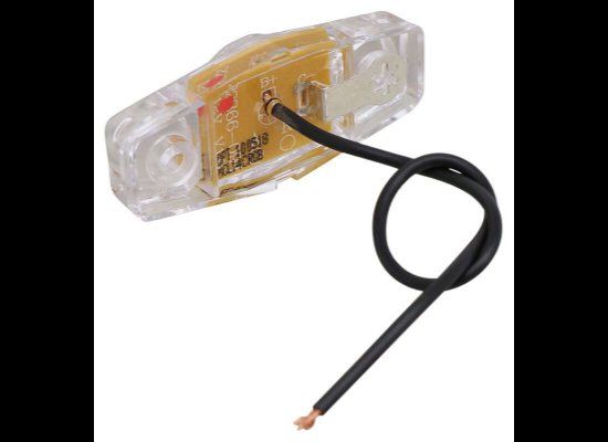 MINI RED LED CLEARANCE OR SIDE MARKER LIGHT, 3 DIODE, CLEAR LENS 2-1/2"Lx1-1/8"W