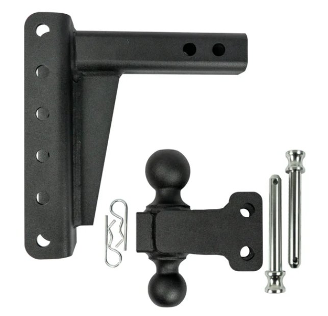 BULLETPROOF HITCHES 2-BALL MOUNT FOR 2" HITCH, 6" DROP, 6" RISE - 14K