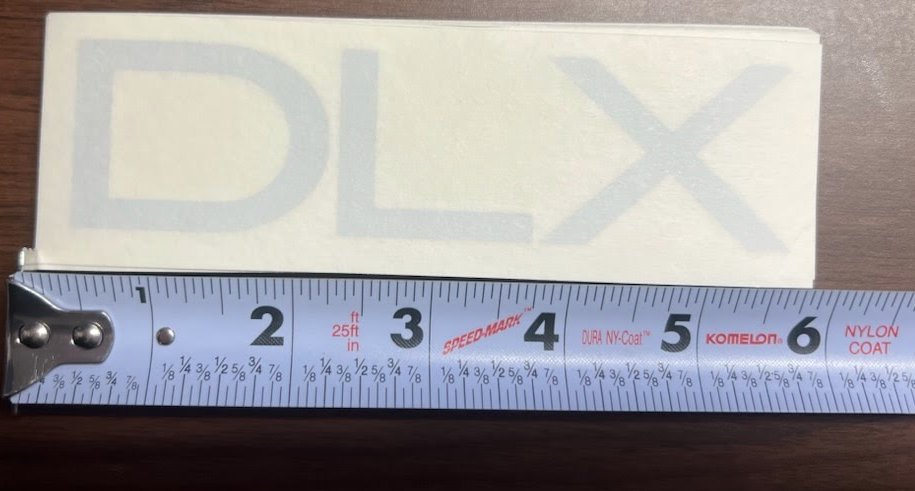 ST DECAL, DLX, CHROME/BLACK