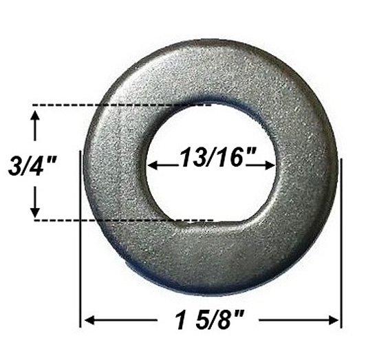 UFP SPINDLE WASHER, D-TYPE 13/16" I.D. , 3/32" THICK, UFP 32402