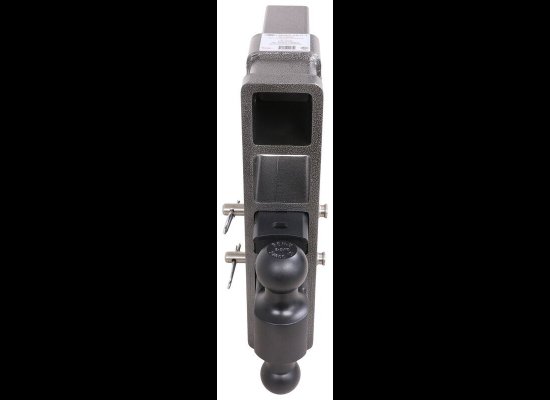 GEN-Y ADJUSTABLE 2-BALL MOUNT W/ STACKED RECEIVERS, 2-1/2" HITCH, 12" DROP OR RISE, 21K